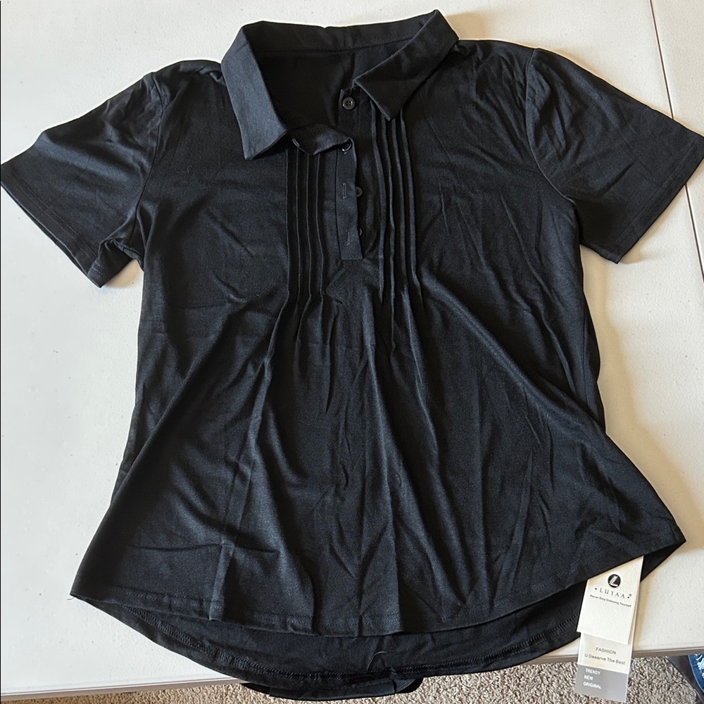 Elegant Black Button Down Shirt